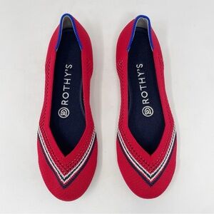 Rothy's Red and Blue Flats